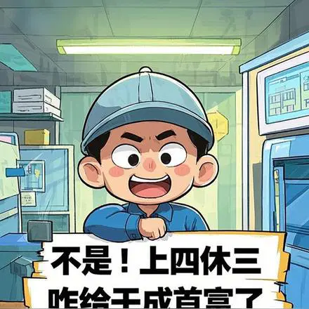 不是！上四休三,咋给干成首富了